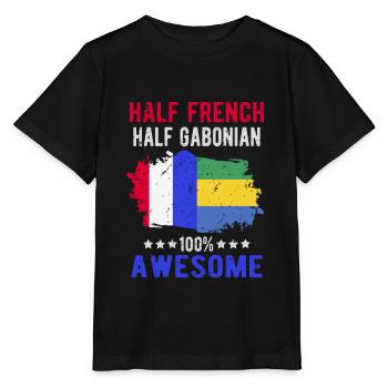 Half French Half Gabonese - Stanley/Stella MINI CREATOR Kids’ T-Shirt - black - Front - Mikhail (115cm)
