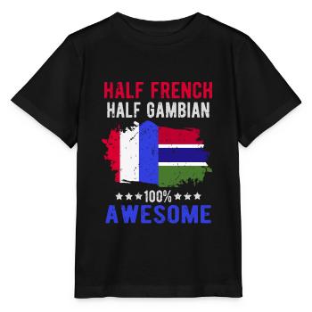 Half French Half Gambian - Stanley/Stella MINI CREATOR Kids’ T-Shirt - black - Front - Mikhail (115cm)