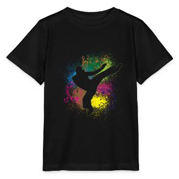 Brazilian Martial Art martial art | Capoeira - Stanley/Stella MINI CREATOR Kids’ T-Shirt - black - Front - Mikhail (115cm)