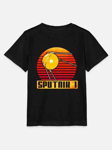 Sputnik 1 Satellit - Stanley/Stella Kinder T-Shirt MINI CREATOR - Schwarz