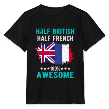 Half British Half British - Stanley/Stella MINI CREATOR Kids’ T-Shirt - black - Front - Mikhail (115cm)
