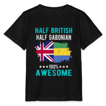 Half British Half Gabonese - Stanley/Stella MINI CREATOR Kids’ T-Shirt - black - Front - Mikhail (115cm)