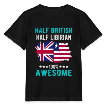 Halb Brite Halb Libyer - Stanley/Stella Kinder T-Shirt MINI CREATOR  - Schwarz - Vorne - Mikhail (115cm)