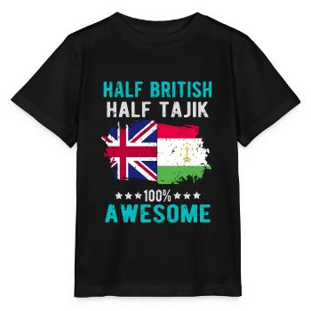 Half British Half Tajik - Stanley/Stella MINI CREATOR Kids’ T-Shirt - black - Front - Mikhail (115cm)