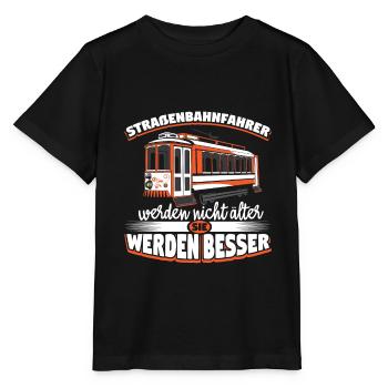 Straßenbahn Straßenbahnfahrer S-Bahn - Stanley/Stella Kinder T-Shirt MINI CREATOR  - Schwarz - Vorne - Mikhail (115cm)
