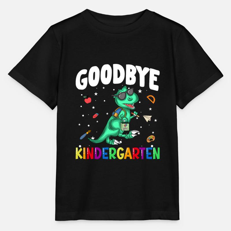 Goodbye Kindergarten Dino Schultüte - Stanley/Stella Kinder T-Shirt MINI CREATOR  - Schwarz
