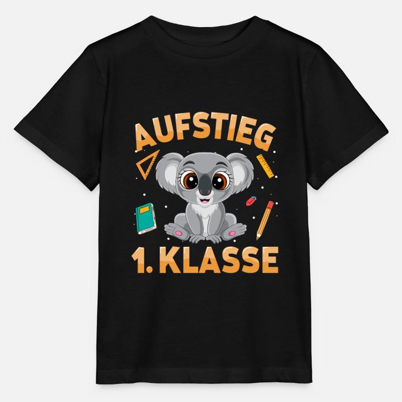 Aufstieg 1. Klasse Koala - Stanley/Stella Kinder T-Shirt MINI CREATOR  - Schwarz