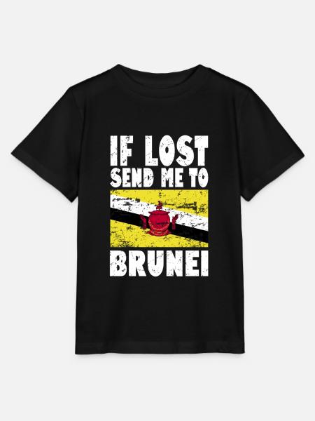 Brunei Flagge Spruch - Stanley/Stella Kinder T-Shirt MINI CREATOR - Schwarz