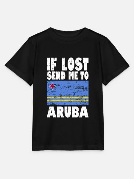 Aruba Flagge Spruch - Stanley/Stella Kinder T-Shirt MINI CREATOR - Schwarz