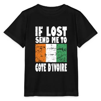 Cote Dívoire Drapeau Disant - T-shirt bio MINI CREATOR Stanley/Stella Enfant - noir - Devant - Mikhail (115cm)
