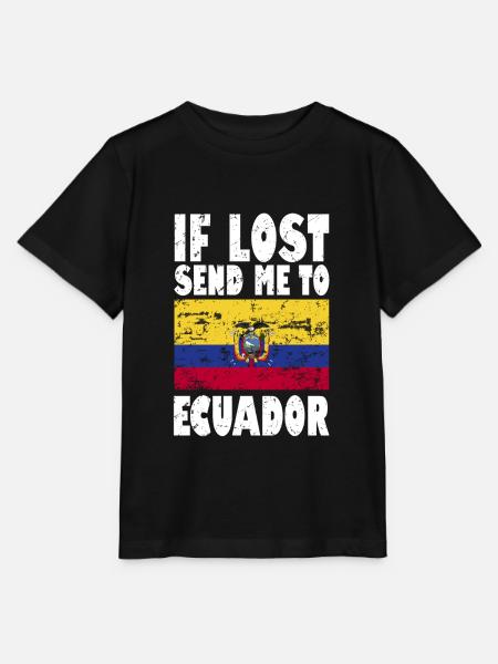 Ecuador Flagge Spruch - Stanley/Stella Kinder T-Shirt MINI CREATOR - Schwarz