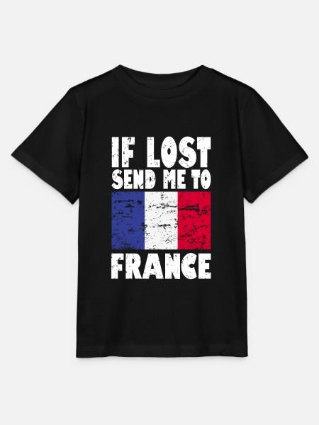 Frankreich Flagge Spruch - Stanley/Stella Kinder T-Shirt MINI CREATOR - Schwarz