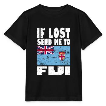 Drapeau des Fidji - T-shirt bio MINI CREATOR Stanley/Stella Enfant - noir - Devant - Mikhail (115cm)