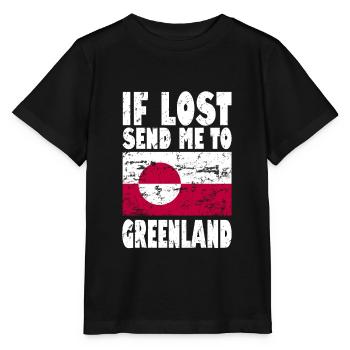 Drapeau du Groenland - T-shirt bio MINI CREATOR Stanley/Stella Enfant - noir - Devant - Mikhail (115cm)