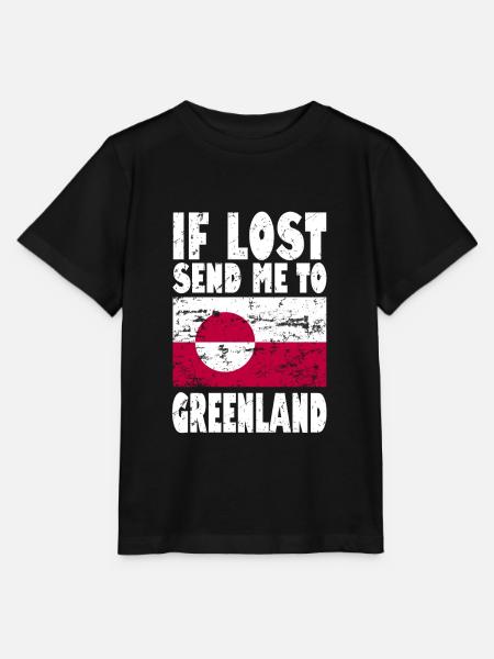 Grönland Flagge Spruch - Stanley/Stella Kinder T-Shirt MINI CREATOR - Schwarz