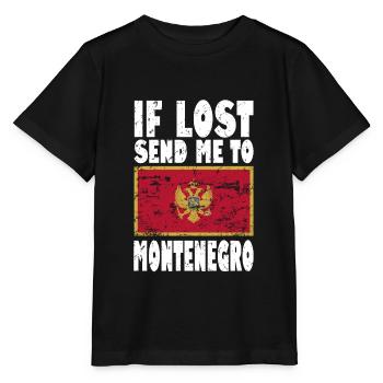 Drapeau du Monténégro - T-shirt bio MINI CREATOR Stanley/Stella Enfant - noir - Devant - Mikhail (115cm)
