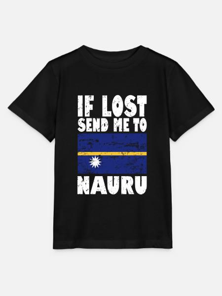 Nauru Flagge Spruch - Stanley/Stella Kinder T-Shirt MINI CREATOR - Schwarz