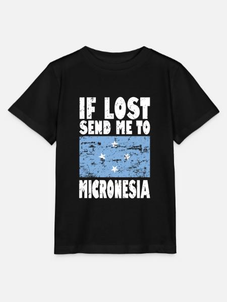 Mikronesien Flagge Spruch - Stanley/Stella Kinder T-Shirt MINI CREATOR - Schwarz