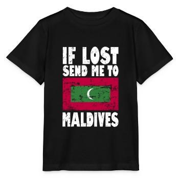 Drapeau des Maldives - T-shirt bio MINI CREATOR Stanley/Stella Enfant - noir - Devant - Mikhail (115cm)