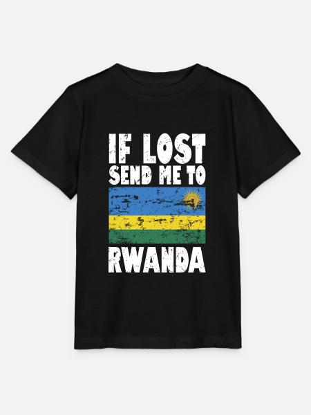 Rwanda Flagge Spruch - Stanley/Stella Kinder T-Shirt MINI CREATOR - Schwarz