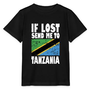 Drapeau de la Tanzanie - T-shirt bio MINI CREATOR Stanley/Stella Enfant - noir - Devant - Mikhail (115cm)