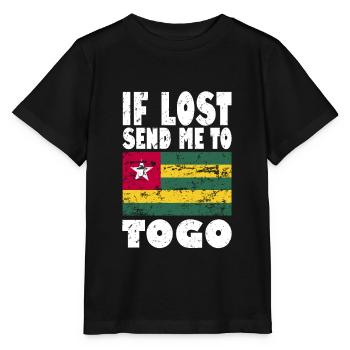 Drapeau du Togo - T-shirt bio MINI CREATOR Stanley/Stella Enfant - noir - Devant - Mikhail (115cm)