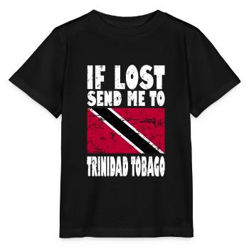 Drapeau de Trinité-et-Tobago - T-shirt bio MINI CREATOR Stanley/Stella Enfant - noir - Devant - Mikhail (115cm)