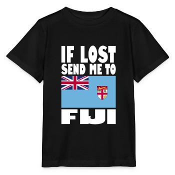 Drapeau des Fidji - T-shirt bio MINI CREATOR Stanley/Stella Enfant - noir - Devant - Mikhail (115cm)