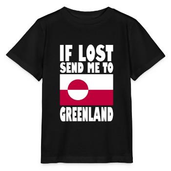 Drapeau du Groenland - T-shirt bio MINI CREATOR Stanley/Stella Enfant - noir - Devant - Mikhail (115cm)