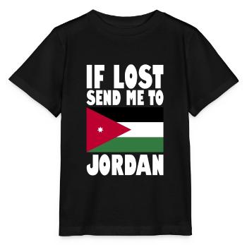 Jordan Flag Saying - Stanley/Stella MINI CREATOR Kids’ T-Shirt - black - Front - Mikhail (115cm)