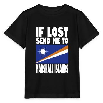 Drapeau des Îles Marshall - T-shirt bio MINI CREATOR Stanley/Stella Enfant - noir - Devant - Mikhail (115cm)