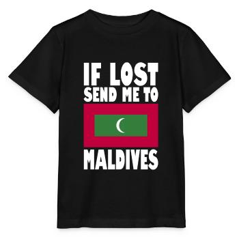 Drapeau des Maldives - T-shirt bio MINI CREATOR Stanley/Stella Enfant - noir - Devant - Mikhail (115cm)