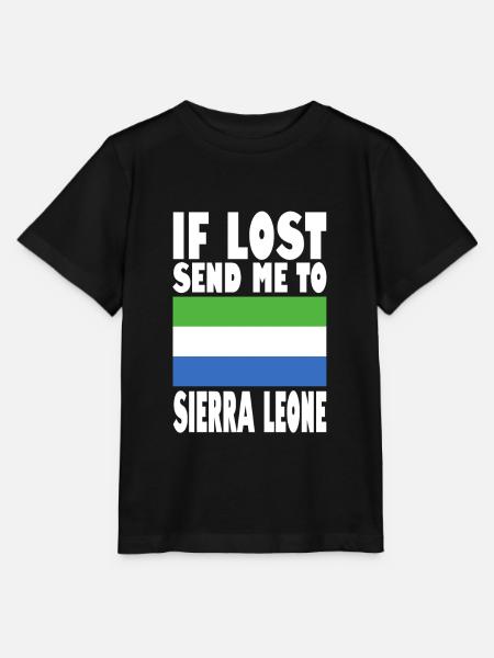 Sierra Leone Flagge Spruch - Stanley/Stella Kinder T-Shirt MINI CREATOR - Schwarz