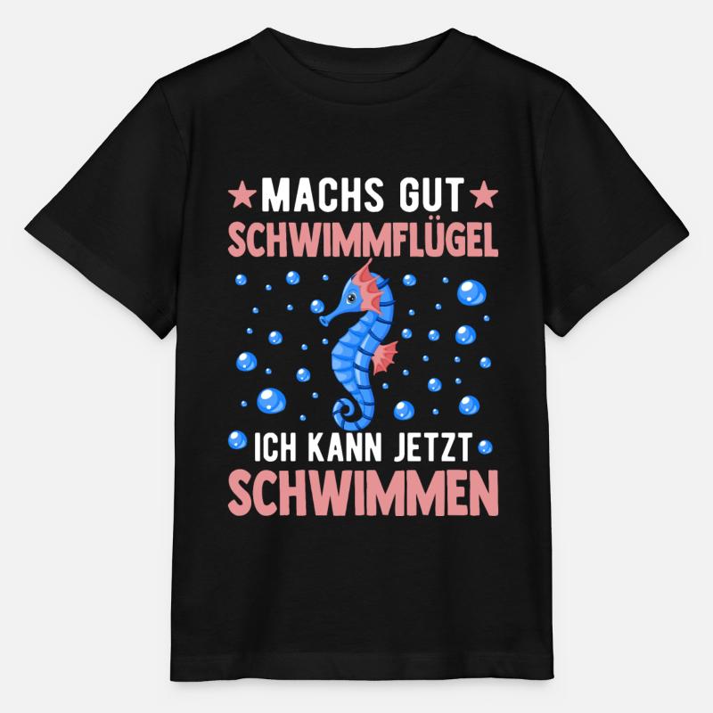 Seepferdchen Abzeichen Seepferdchen bestanden - Stanley/Stella Kinder T-Shirt MINI CREATOR  - Schwarz