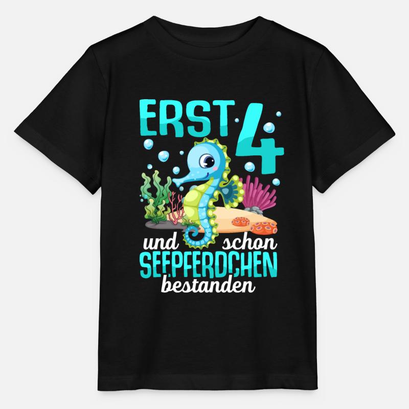 Seepferdchen Abzeichen Seepferdchen bestanden - Stanley/Stella Kinder T-Shirt MINI CREATOR - Schwarz