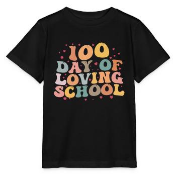 100 Days of Loving School| 100 school days - Stanley/Stella MINI CREATOR Kids’ T-Shirt - black - Front - Mikhail (115cm)
