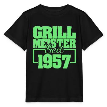 1957 - Stanley/Stella Kinder T-Shirt MINI CREATOR  - Schwarz - Vorne - Mikhail (115cm)