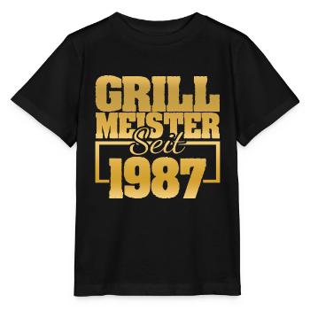 Grillen 1987 - Stanley/Stella Kinder T-Shirt MINI CREATOR  - Schwarz - Vorne - Mikhail (115cm)
