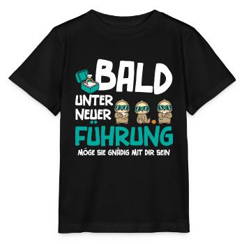 Bald unter neuer Führung - Stanley/Stella Kinder T-Shirt MINI CREATOR  - Schwarz - Vorne - Mikhail (115cm)