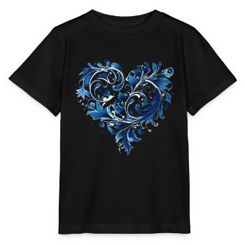 Valentinstag Herz Liebe Liebesbeweis Gefühle - Stanley/Stella Kinder T-Shirt MINI CREATOR  - Schwarz - Vorne - Mikhail (115cm)