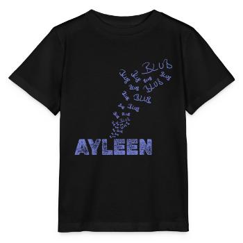 Geschenk für Ayleen - Stanley/Stella Kinder T-Shirt MINI CREATOR  - Schwarz - Vorne - Mikhail (115cm)