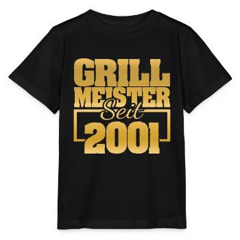 Grillen 2001 - Stanley/Stella Kinder T-Shirt MINI CREATOR  - Schwarz - Vorne - Mikhail (115cm)