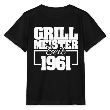 Barbecue 1961 - T-shirt bio MINI CREATOR Stanley/Stella Enfant - noir - Devant - Mikhail (115cm)