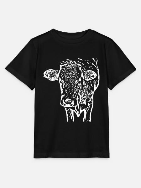 Kuh Kopf Kuh weiß Kuh Schädel Kühe - Stanley/Stella Kinder T-Shirt MINI CREATOR  - Schwarz