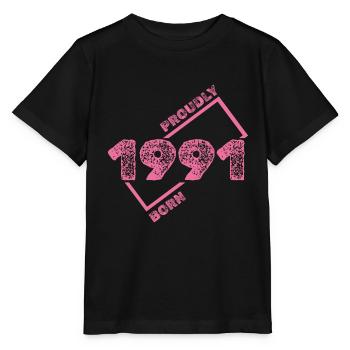 Geboren 1991 - Stanley/Stella Kinder T-Shirt MINI CREATOR  - Schwarz - Vorne - Mikhail (115cm)