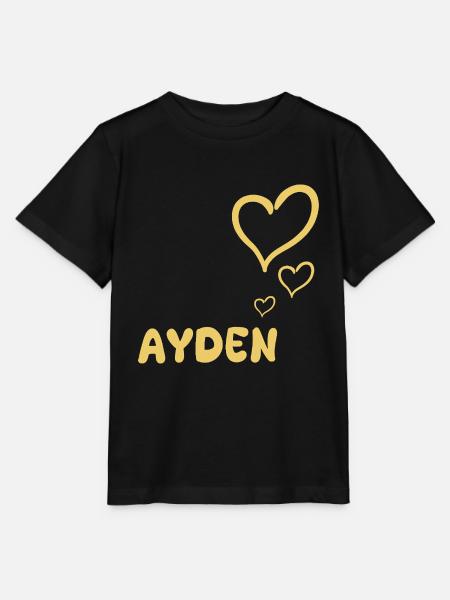 Vorname Ayden - Stanley/Stella Kinder T-Shirt MINI CREATOR - Schwarz