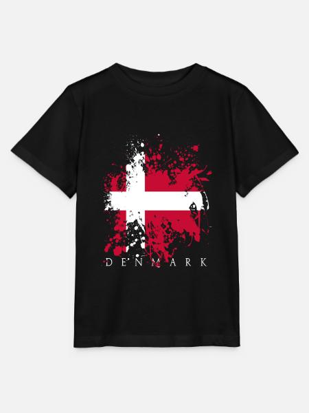 Denmark Dänemark Dansk kopenhagen Flagge Fahne - Stanley/Stella Kinder T-Shirt MINI CREATOR - Schwarz