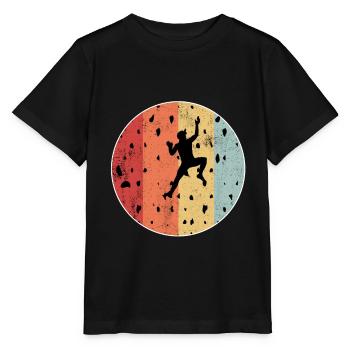 Bouldern Sport Klettern Fels Kletterhalle Geschenk - Stanley/Stella Kinder T-Shirt MINI CREATOR  - Schwarz - Vorne - Mikhail (115cm)