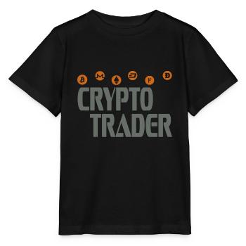 Crypto Trader - T-shirt bio MINI CREATOR Stanley/Stella Enfant - noir - Devant - Mikhail (115cm)