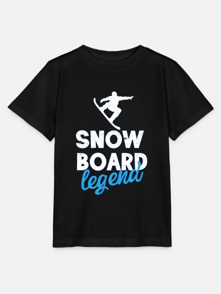 Snowboard Sport - Stanley/Stella Kinder T-Shirt MINI CREATOR - Schwarz